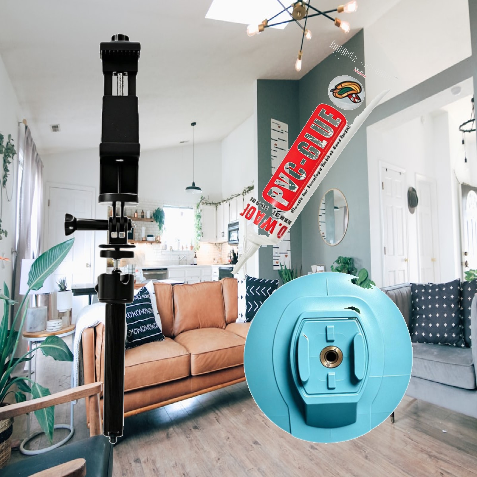Fishing Camera - Support de téléphone pour kayak, support