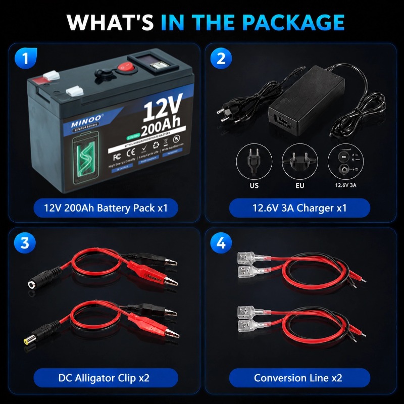 Batterie LiFePO4 12V 200Ah à d - Fish Finder Charger avis et prix